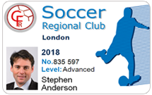 Club membership cards - Soccer