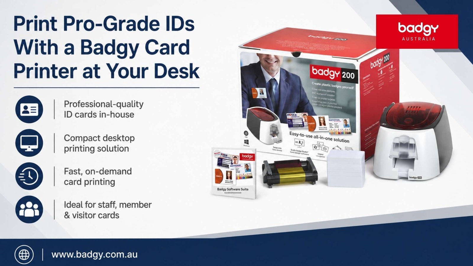 Print Pro-Grade IDs With a Badgy Card Printer at Your Desk